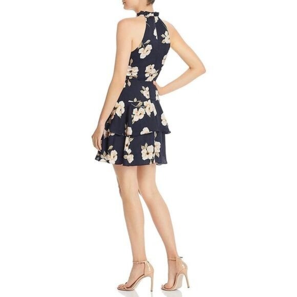 BB Dakota by Steve Madden Floral Print Sleeveless Fit & Flare Dress Size 4 - Picture 4 of 13